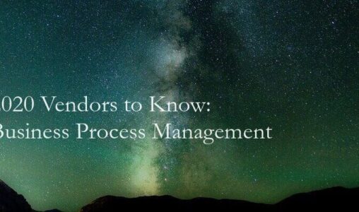 2020 Vendors to Know Business Process Management