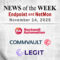 Endpoint Security and Network Monitoring News for the Week of November 14th